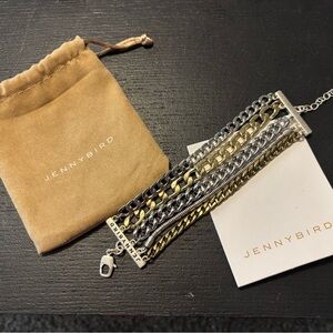 Jenny Bird Silver and Gold Chain Bracelet